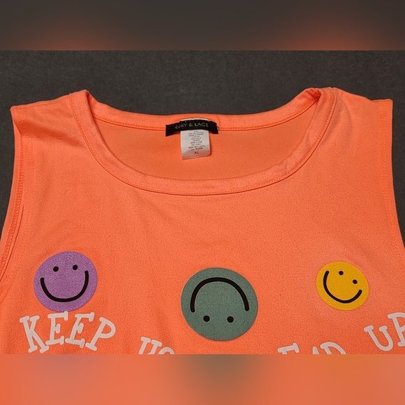 Ruby And Lace Juniors KEEP YOUR HEAD UP Tank Size XL - Picture 5 of 7